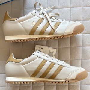 Adidas ROM Men’s Cream and Tan Casual Sneakers
